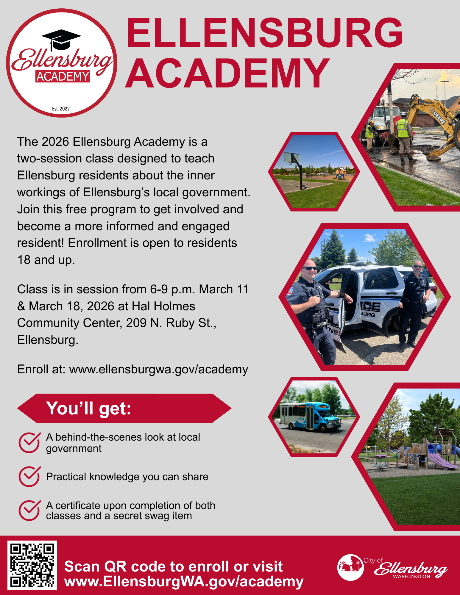 Ellensburg Academy 2026 flyer
